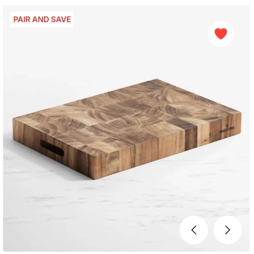 Wolstead Bonn End Grain Chopping Board 50x35cm